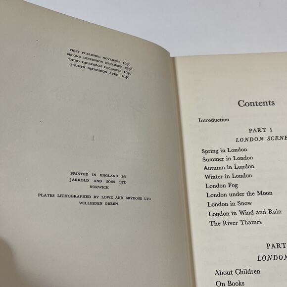 Silent Traveller in London - Chiang Yee Hardcover Book Fourth Impression 1940 - Picture 6 of 11